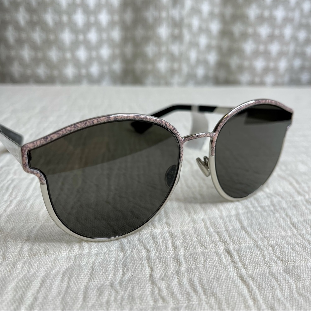 CHRISTIAN DIOR Sunglasses Marble Silver w/case NWT - Picture 16 of 16